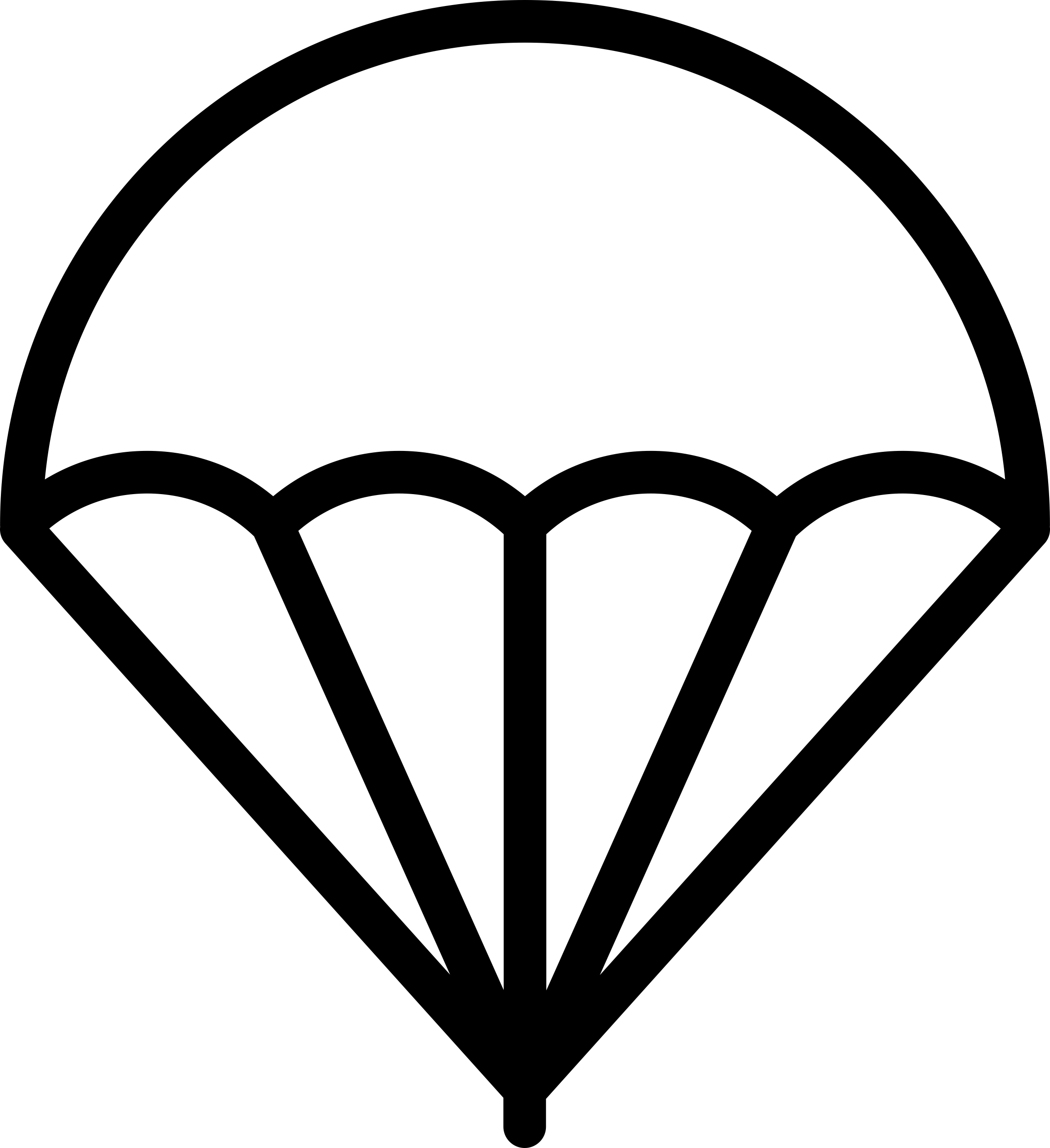 Open Parachute Silhouette Cutting Svg Files Free Vectors